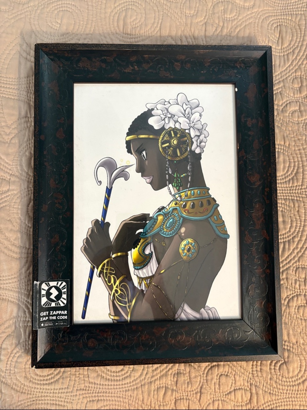 Framed‎ Print by Queenie Chan, “Manufacturing the Black Virgin” 2 of 25 with COA